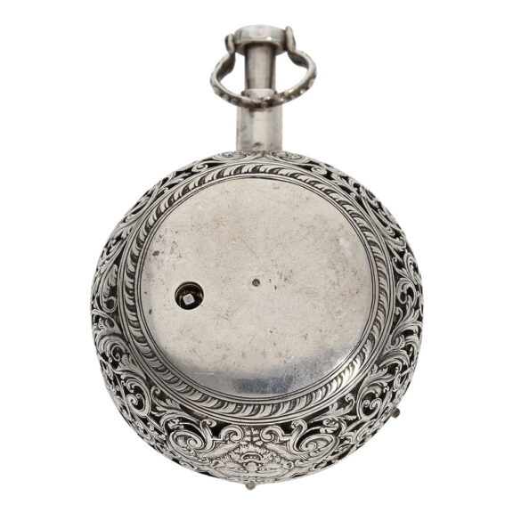 German silver triple cased verge repoussé watch Circa 1730 German silver triple cased verge repoussé watch Circa 1730