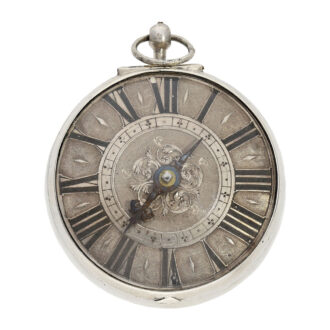 Very early Swiss silver single-handed verge pendant watch Circa 1685