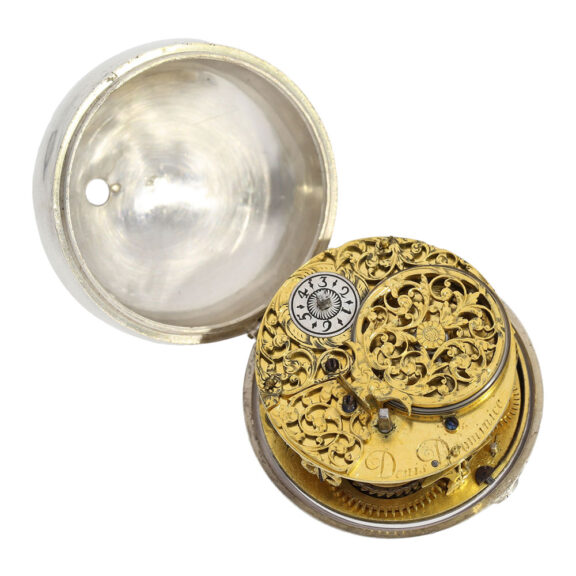 Very early Swiss silver single-handed verge pendant watch Circa 1685 Very early Swiss silver single-handed verge pendant watch Circa 1685