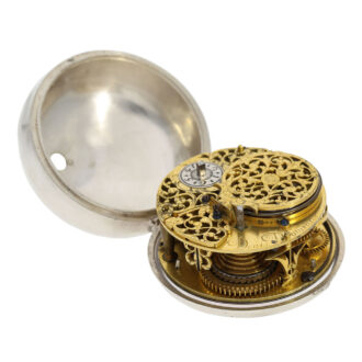 Very early Swiss silver single-handed verge pendant watch Circa 1685