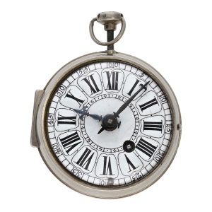 Early French silver repeating oignon watch Circa 1717