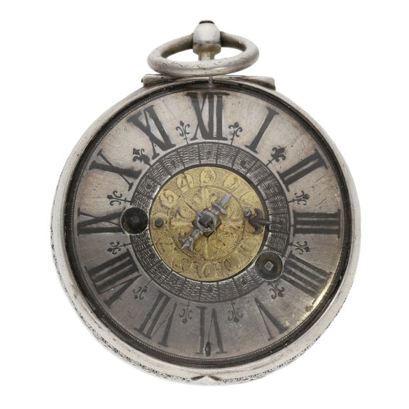 Swiss single-handed oignon watch with alarm Circa 1675-1680 Swiss single-handed oignon watch with alarm Circa 1675-1680