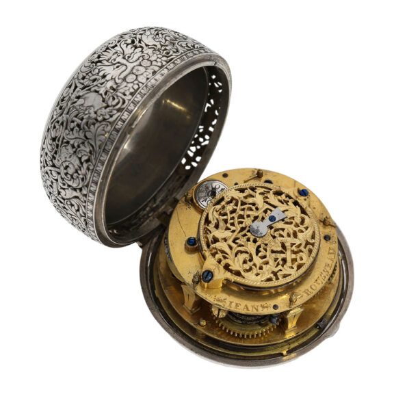 Swiss single-handed oignon watch with alarm Circa 1675-1680 Swiss single-handed oignon watch with alarm Circa 1675-1680