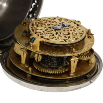 Swiss single-handed oignon watch with alarm Circa 1675-1680 Swiss single-handed oignon watch with alarm Circa 1675-1680