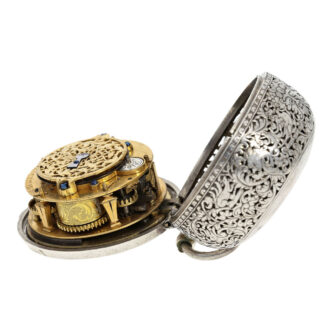 Swiss single-handed oignon watch with alarm Circa 1675-1680 Swiss single-handed oignon watch with alarm Circa 1675-1680