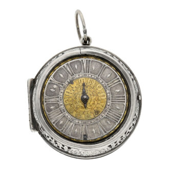 Early English single-handed verge watch with alarm Circa 1690