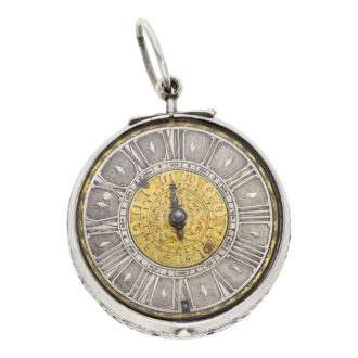 Early English single-handed verge watch with alarm Circa 1690