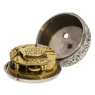 Early English single-handed verge watch with alarm Circa 1690