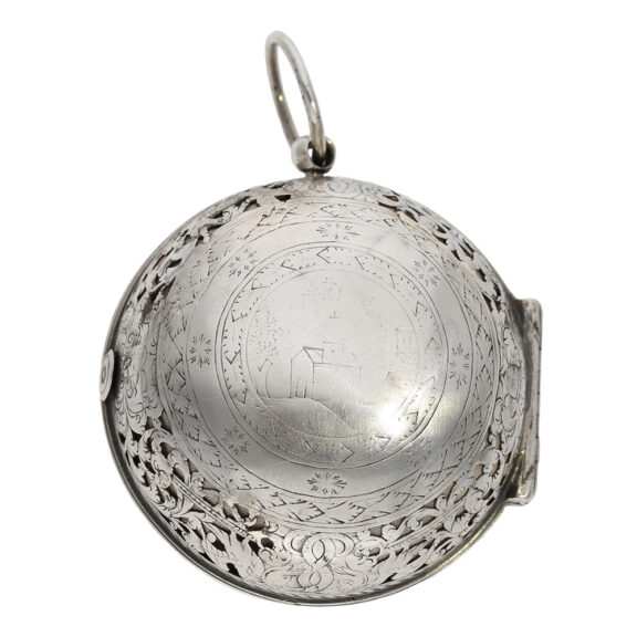 Early English single-handed verge watch with alarm Circa 1690