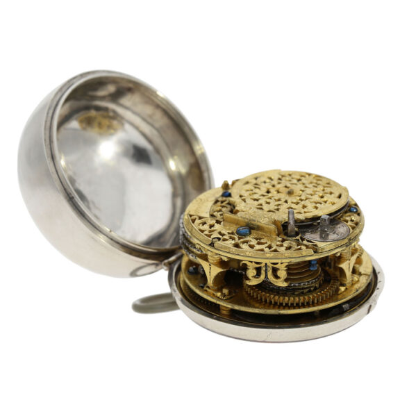 English silver complicated astronomical verge watch Circa 1690 English silver complicated astronomical verge watch Circa 1690