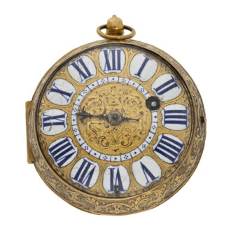 Early French single-handed oignon pocket watch Circa 1695 Early French single-handed oignon pocket watch Circa 1695