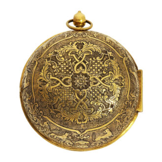 Early French single-handed oignon pocket watch Circa 1695 Early French single-handed oignon pocket watch Circa 1695