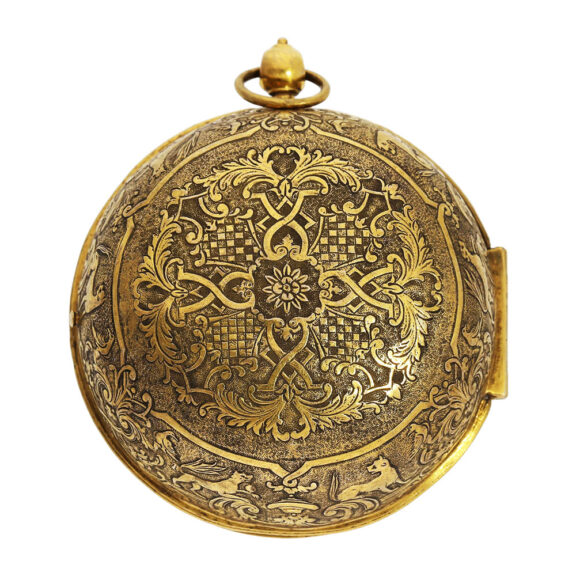 Early French single-handed oignon pocket watch Circa 1695 Early French single-handed oignon pocket watch Circa 1695