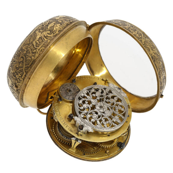 Early French single-handed oignon pocket watch Circa 1695 Early French single-handed oignon pocket watch Circa 1695