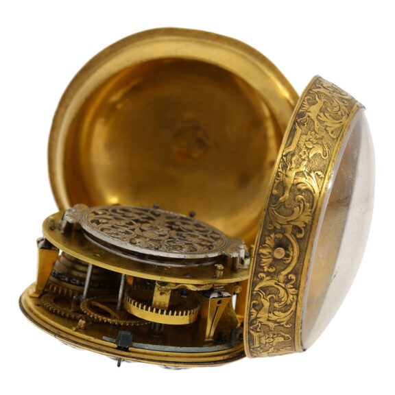 Early French single-handed oignon pocket watch Circa 1695 Early French single-handed oignon pocket watch Circa 1695