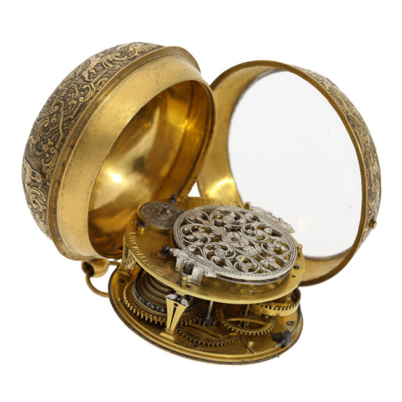 Early French single-handed oignon pocket watch Circa 1695 Early French single-handed oignon pocket watch Circa 1695