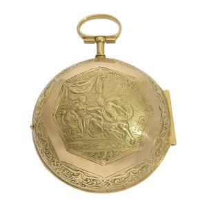 Early French gold single-handed verge oignon watch Circa 1700