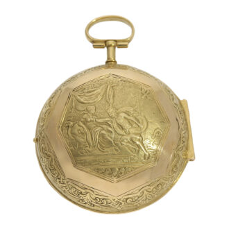 Early French gold single-handed verge oignon watch Circa 1700