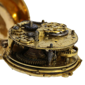 French fire-gilt sea urchin shaped pendant watch Circa 1640