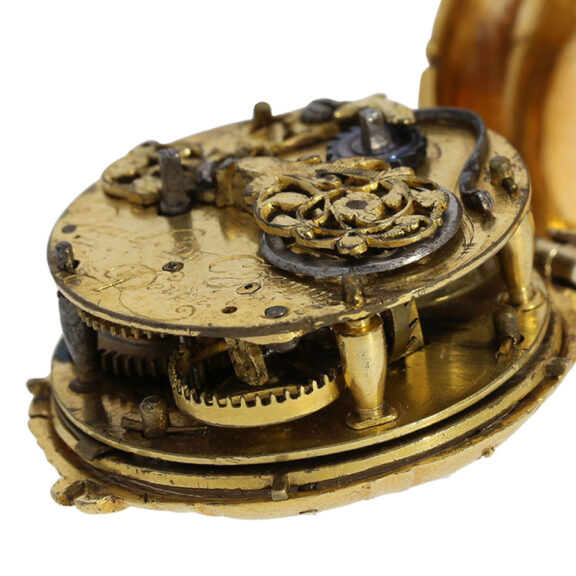 French fire-gilt sea urchin shaped pendant watch Circa 1640 French fire-gilt sea urchin shaped pendant watch Circa 1640