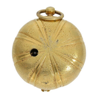 French fire-gilt sea urchin shaped pendant watch Circa 1640