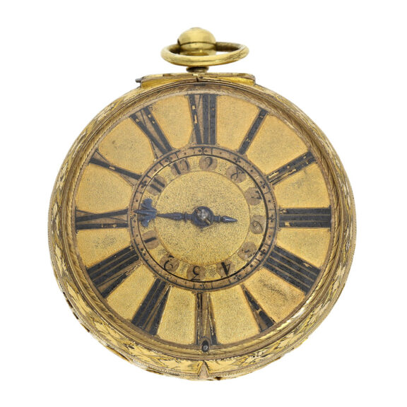 Rare, early English verge pendant watch with alarm Circa 1685 Rare, early English verge pendant watch with alarm Circa 1685