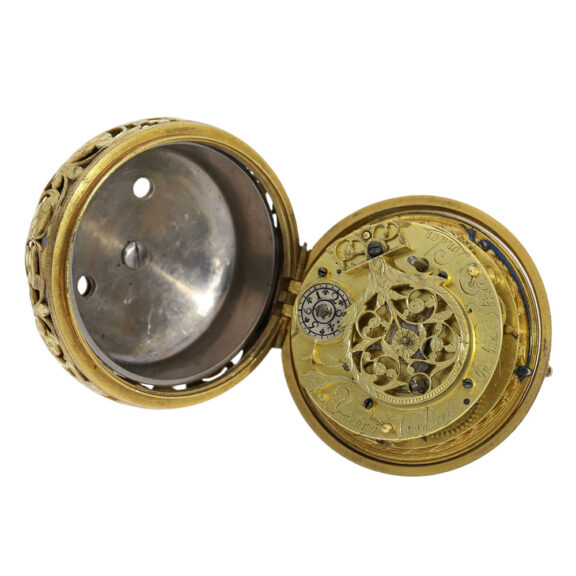 Rare, early English verge pendant watch with alarm Circa 1685 Rare, early English verge pendant watch with alarm Circa 1685