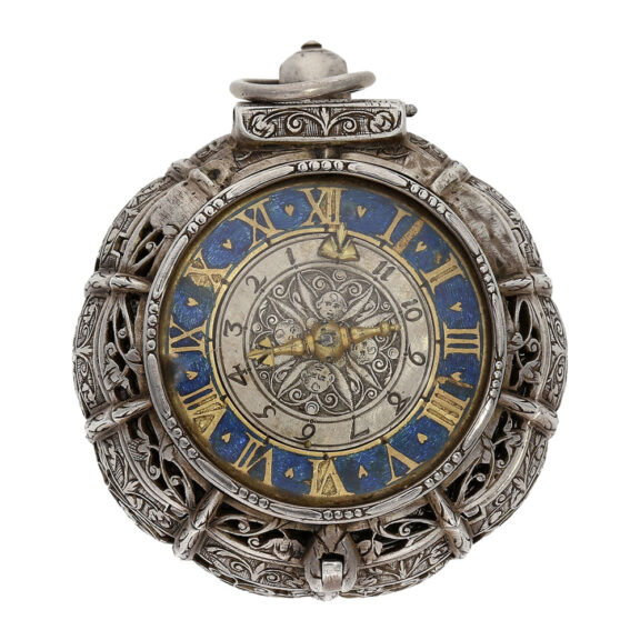 French silver pendant watch with alarm and self strike Circa 1600 French silver pendant watch with alarm and self strike Circa 1600