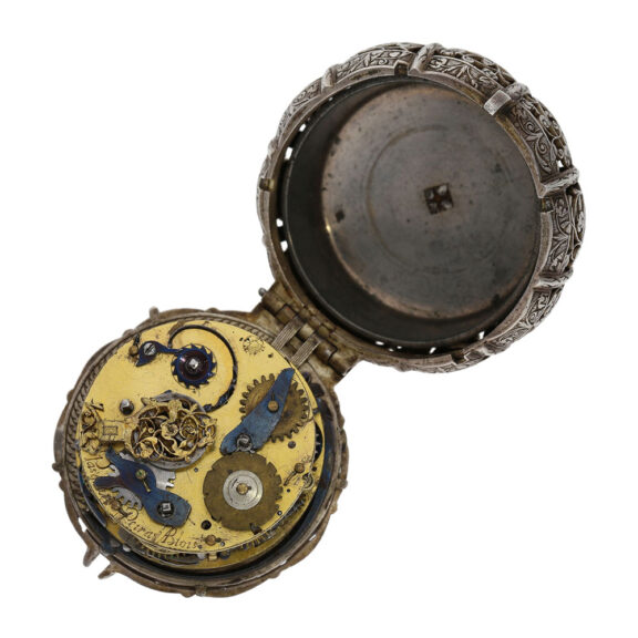 French silver pendant watch with alarm and self strike Circa 1600 French silver pendant watch with alarm and self strike Circa 1600