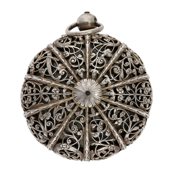 French silver pendant watch with alarm and self strike Circa 1600 French silver pendant watch with alarm and self strike Circa 1600
