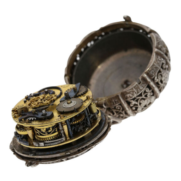 French silver pendant watch with alarm and self strike Circa 1600 French silver pendant watch with alarm and self strike Circa 1600