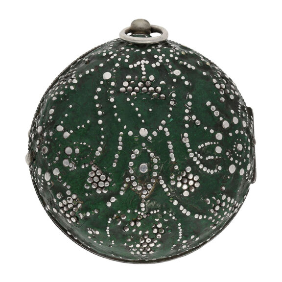 Important English silver verge pendant watch with calendar Circa 1670 Important English silver verge pendant watch with calendar Circa 1670
