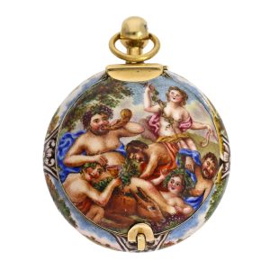 French gold School of Blois miniature pendant watch Circa 1640-1650