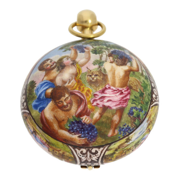 French gold School of Blois miniature pendant watch Circa 1640-1650 French gold School of Blois miniature pendant watch Circa 1640-1650