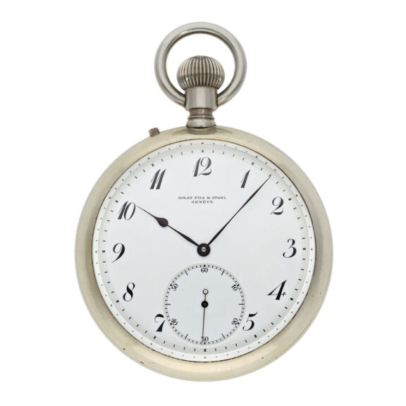 Swiss nickel open faced deck chronometer Circa 1911