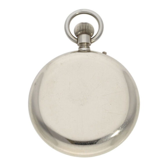 Swiss nickel open faced deck chronometer Circa 1911 Swiss nickel open faced deck chronometer Circa 1911