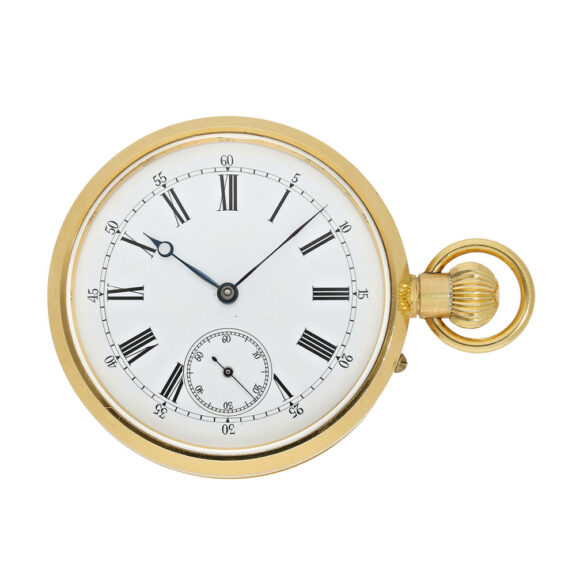 Extremely fine German gilt open faced pocket chronometer Circa 1890 Extremely fine German gilt open faced pocket chronometer Circa 1890
