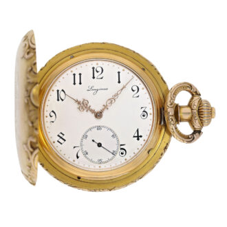 Swiss gold hunting cased Art Nouveau chronometer Circa 1896 Swiss gold hunting cased Art Nouveau chronometer Circa 1896
