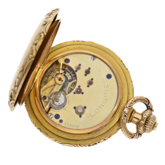 Swiss gold hunting cased Art Nouveau chronometer Circa 1896 Swiss gold hunting cased Art Nouveau chronometer Circa 1896