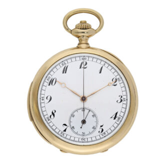 French 18 Carat gold minute repeating chronograph Circa 1890