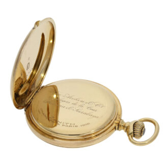 Extremely rare Swiss gold pocket chronometer Circa 1908
