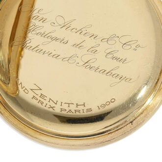Extremely rare Swiss gold pocket chronometer Circa 1908