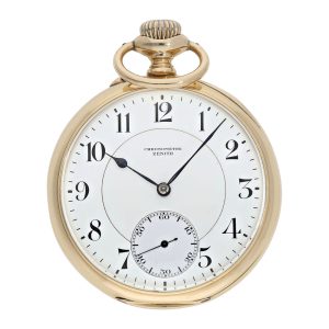 Extremely fine Swiss 18K gold pocket chronometer Circa 1920