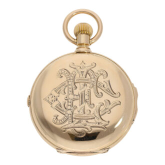 Swiss rose gold hunting cased minute repeating chronograph Circa 1882