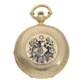 Unique French gold hunting cased pocket watch Circa 1870 Unique French gold hunting cased pocket watch Circa 1870