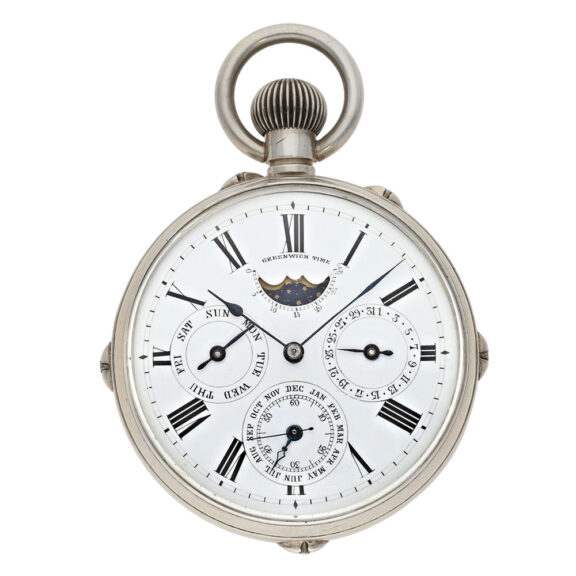 Early Swiss double-sided complicated World Time watch Circa 1890