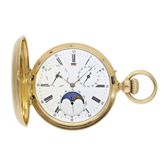 Complicated French 18K gold astronomical watch Circa 1870 Complicated French 18K gold astronomical watch Circa 1870