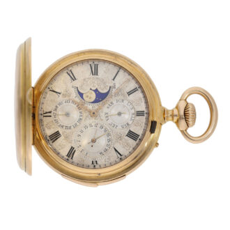 Important Swiss 18K gold complicated astronomical watch Circa 1877