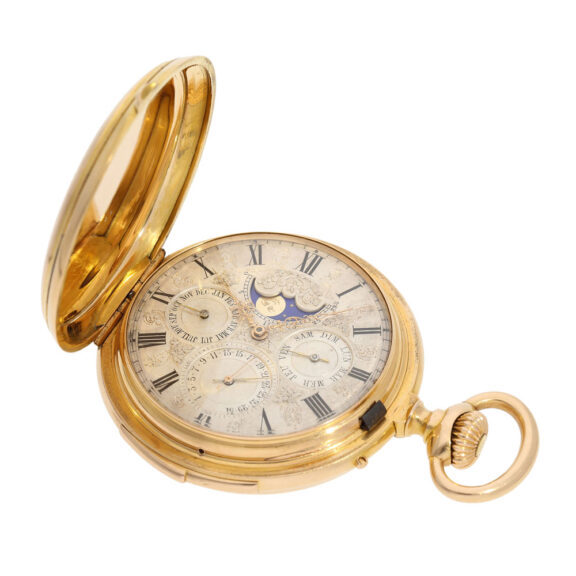 Important Swiss 18K gold complicated astronomical watch Circa 1877 Important Swiss 18K gold complicated astronomical watch Circa 1877