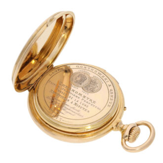 Important Swiss 18K gold complicated astronomical watch Circa 1877